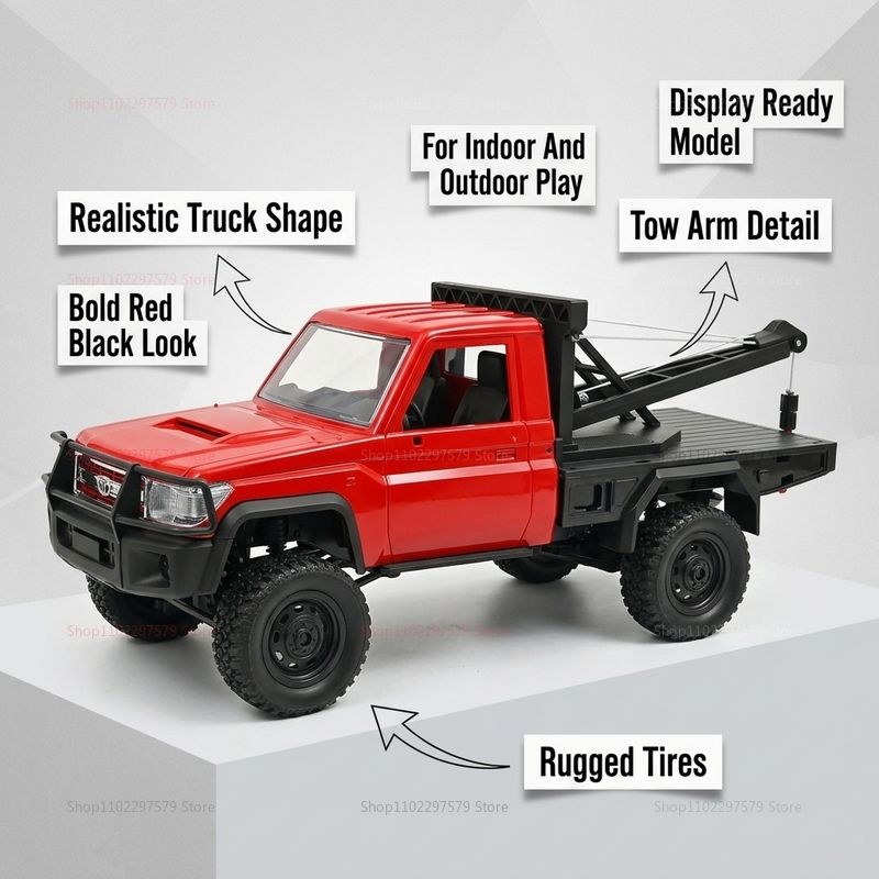 RC Rock Crawler 4x4 MN82T Truk - Dirt Brush Interior ulasan dan harga