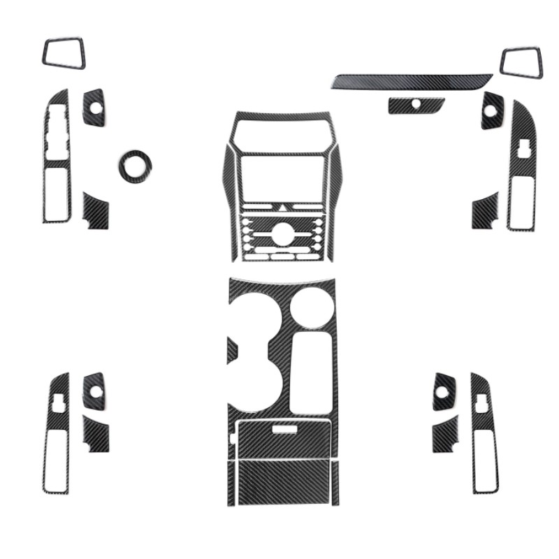 Stiker serat karbon dekorasi m - Interior Detailing Kit ulasan dan harga